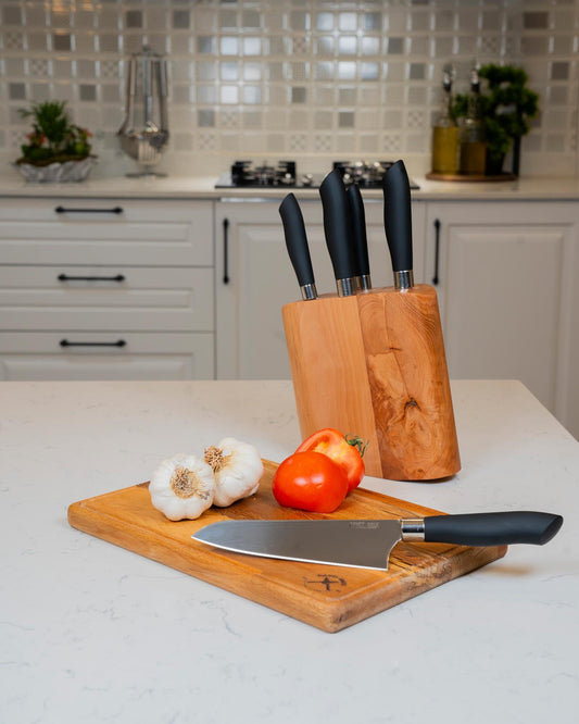 Lüx 6 Parça Mutfak Bıçak Seti Siyah