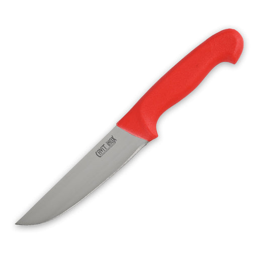 Meat Knife Number 3 Non-Slip Plastic Red
