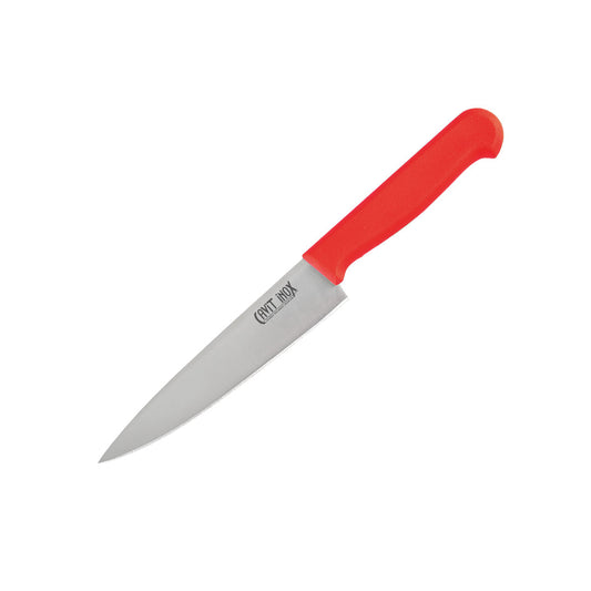 Professional Chef Knife Number 2 Non-Slip Plastic Red