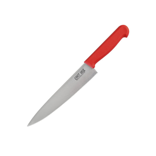 Profesyonel Şef Bıçağı 3 Numara Kaymaz Plastik Kırmızı