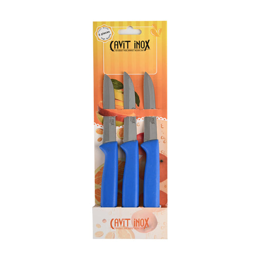 Meyve Bıçağı 3'lü Set Mavi