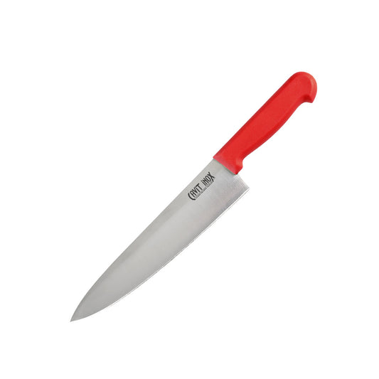 Profesyonel Şef Bıçağı 4 Numara Kaymaz Plastik Kırmızı