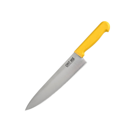 Profesyonel Şef Bıçağı 4 Numara Kaymaz Plastik Sarı