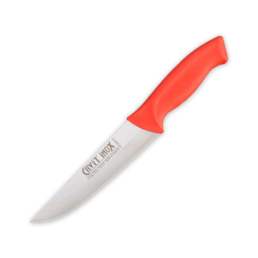 Steak Knife Non-Slip Plastic Red Number 2