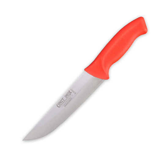 3 Numara Et Bıçağı Kaymaz Plastik Kırmızı