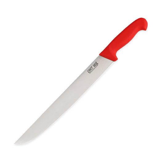 Size 5 Steak Knife Non-Slip Plastic Red