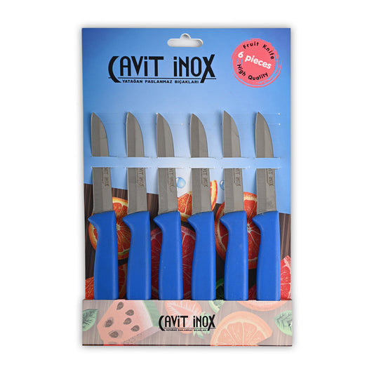 Fruit Knife Set of 6 Blue